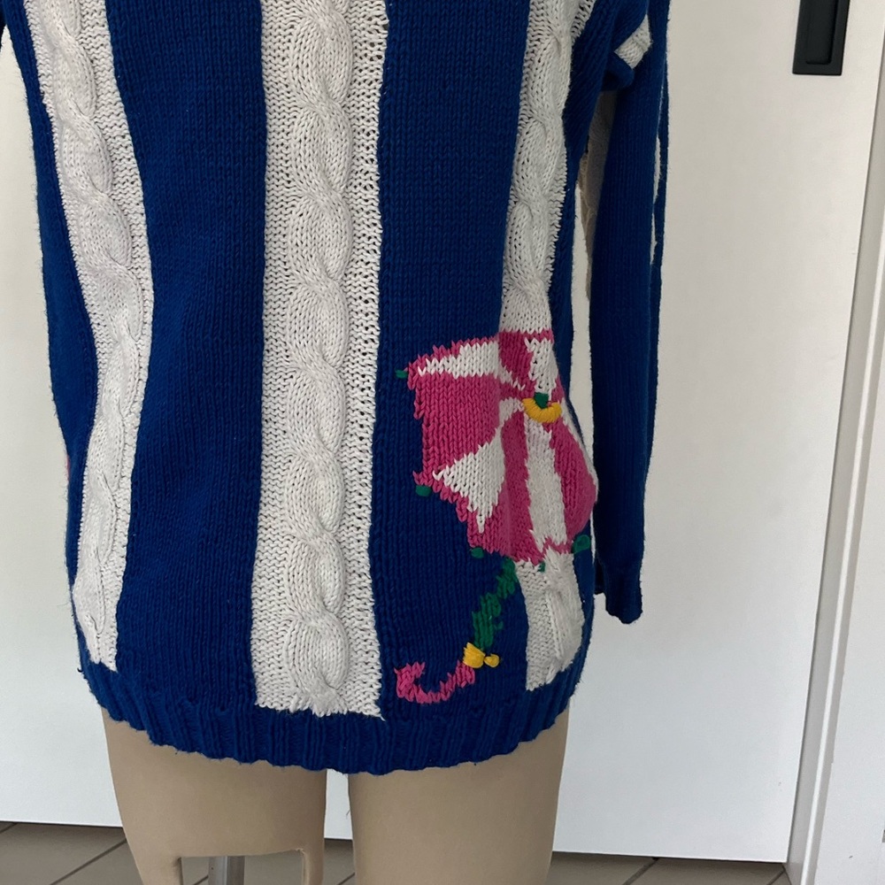 Colorful Umbrella Patterned Cardigan - Picture 3 of 7